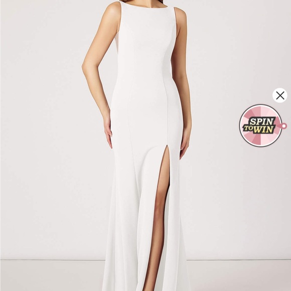 Azazie bridal dress, mesh cutout size 6 - Picture 12 of 15